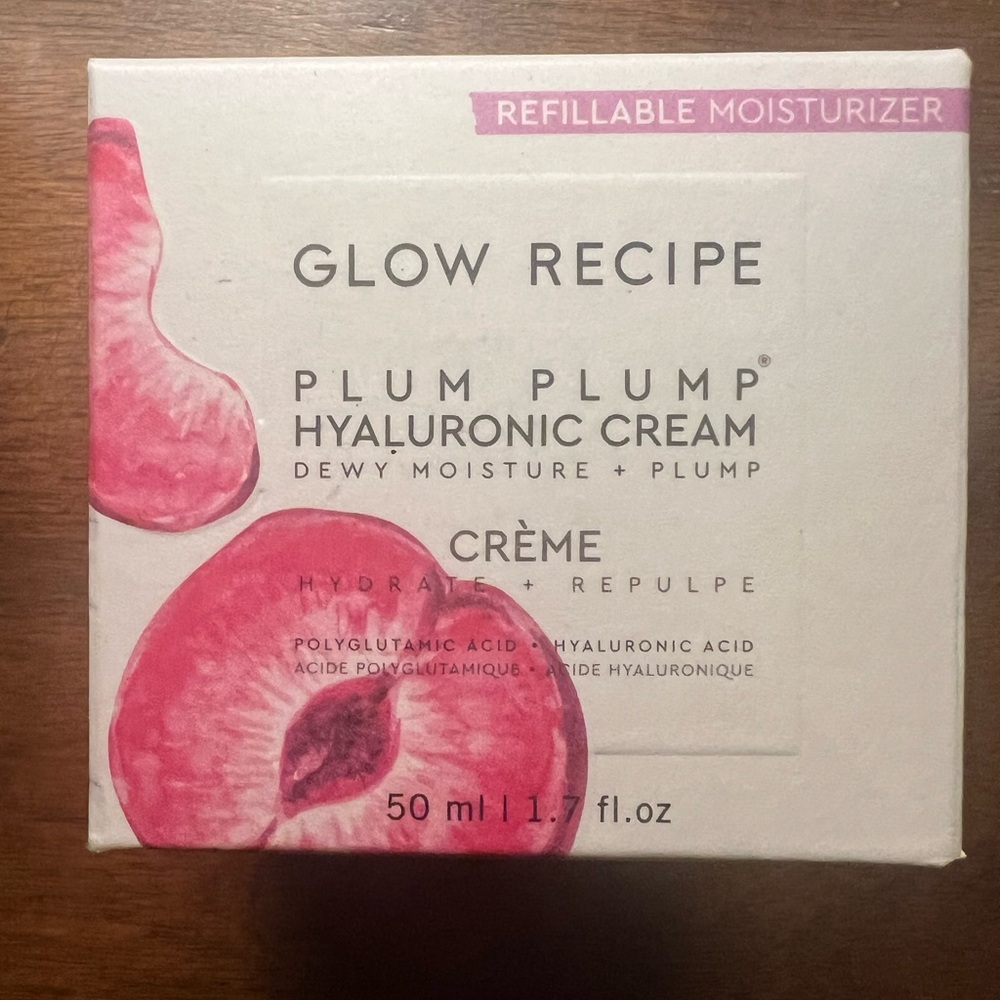 Glow Recipe Plum Plump Hyaluronic Cream - refillable SEALED NIB